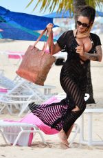 JODIE MARSH at a Beach in Narbados 0601