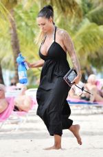 JODIE MARSH in Bikini at a Beach in Barbados 1001