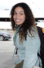JORDIN SPARKS Arrives at Los Angeles International Airport