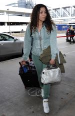 JORDIN SPARKS Arrives at Los Angeles International Airport
