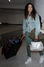 JORDIN SPARKS Arrives at Los Angeles International Airport