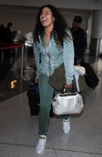 JORDIN SPARKS Arrives at Los Angeles International Airport