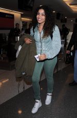 JORDIN SPARKS Arrives at Los Angeles International Airport