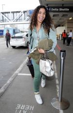 JORDIN SPARKS Arrives at Los Angeles International Airport