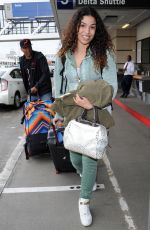 JORDIN SPARKS Arrives at Los Angeles International Airport