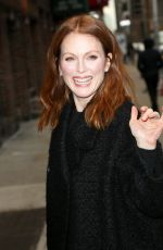 JULIANNE MOORE Arrives at Ed Sullivan Theater