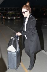 JULIANNE MOORE Arrives at Los Angeles International Airport 2601