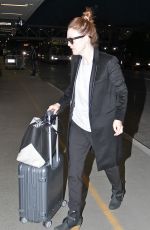 JULIANNE MOORE Arrives at Los Angeles International Airport 2601
