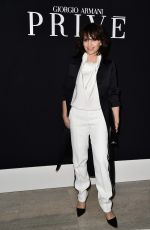 JULIETTE BINOCJE at Armani Fashion Show in Paris