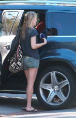 KATE HUDSON in Shorts Out in Santa Monica 1701