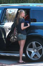 KATE HUDSON in Shorts Out in Santa Monica 1701