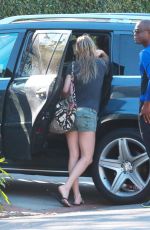 KATE HUDSON in Shorts Out in Santa Monica 1701