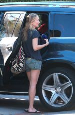 KATE HUDSON in Shorts Out in Santa Monica 1701