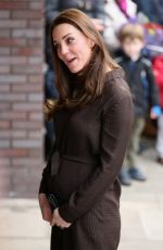 KATE MIDDLETON arrives at The Fostering Network in London