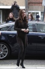 KATE MIDDLETON arrives at The Fostering Network in London