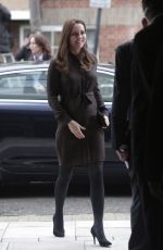 KATE MIDDLETON arrives at The Fostering Network in London