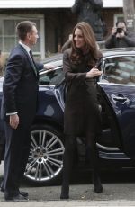 KATE MIDDLETON arrives at The Fostering Network in London