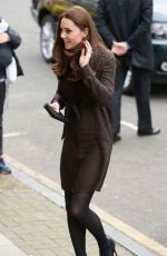 KATE MIDDLETON arrives at The Fostering Network in London