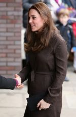 KATE MIDDLETON arrives at The Fostering Network in London