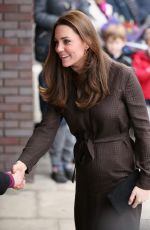 KATE MIDDLETON arrives at The Fostering Network in London