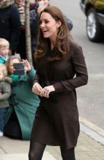 KATE MIDDLETON arrives at The Fostering Network in London