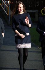 KATE MIDDLETON at Barlby Primary School in London
