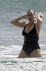 KATE WINSLET in Swimsuit at a Beach in Auckland