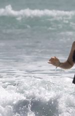 KATE WINSLET in Swimsuit at a Beach in Auckland