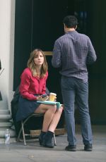 KATHARINE MCPHEE in Jeans on the Set of Scorpion in Los Angeles 0801