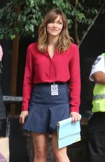 KATHARINE MCPHEE in Jeans on the Set of Scorpion in Los Angeles 0801