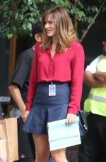 KATHARINE MCPHEE in Jeans on the Set of Scorpion in Los Angeles 0801