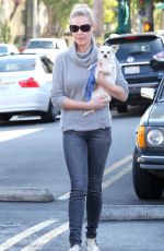 KATHERINE HEIGL and Her Dog Out in Los Angeles 2701