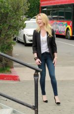 KATHERINE HEIGL on the Set odf Extra in Los Angeles