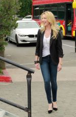 KATHERINE HEIGL on the Set odf Extra in Los Angeles