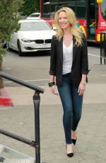KATHERINE HEIGL on the Set odf Extra in Los Angeles