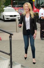 KATHERINE HEIGL on the Set odf Extra in Los Angeles