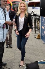 KATHERINE HEIGL on the Set odf Extra in Los Angeles
