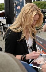 KATHERINE HEIGL on the Set odf Extra in Los Angeles