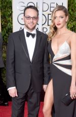 KATIE CASSIDY at 2015 Golden Globe Awards in Beverly Hills