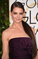 KATIE HOLMES at 2015 Golden Globe Awards in Beverly Hills