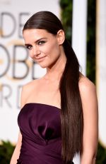 KATIE HOLMES at 2015 Golden Globe Awards in Beverly Hills