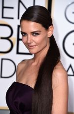 KATIE HOLMES at 2015 Golden Globe Awards in Beverly Hills