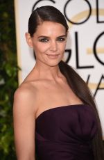 KATIE HOLMES at 2015 Golden Globe Awards in Beverly Hills
