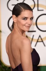 KATIE HOLMES at 2015 Golden Globe Awards in Beverly Hills