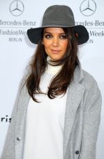 KATIE HOLMES at Marc Cain Fashion Show in Berlin