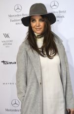 KATIE HOLMES at Marc Cain Fashion Show in Berlin