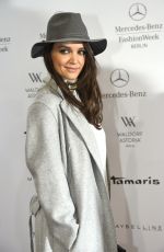 KATIE HOLMES at Marc Cain Fashion Show in Berlin