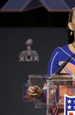 KATY PERRY at Pepsi Super Bowl XLIX Halftime Show Press Conference in Phoenix