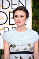 KEIRA KNIGHTLEY at 2015 Golden Globe Awards in Beverly Hills
