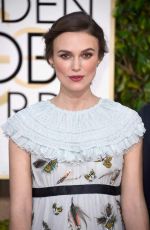 KEIRA KNIGHTLEY at 2015 Golden Globe Awards in Beverly Hills